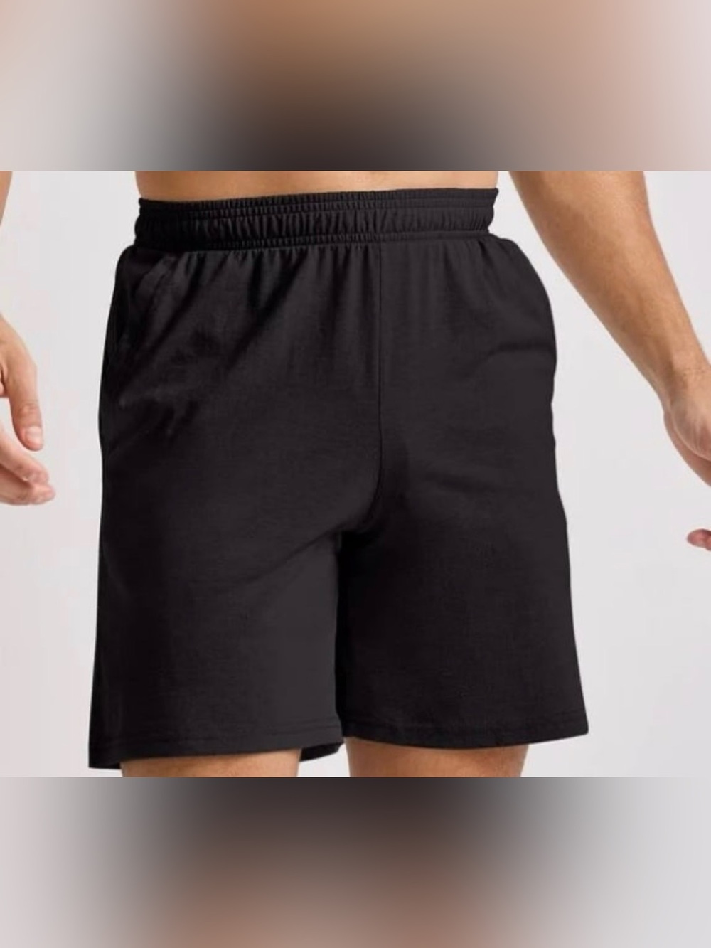 Hanes Originals Big Men’s 2XL Shorts 7” Inseam Black Tri-Blend Materials NWT